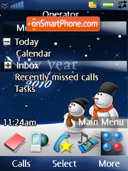 Capture d'écran New Year 2010 thème