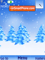 Скриншот темы Winter theme, flash anim