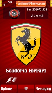 Скриншот темы Ferrari by sahico