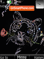 Tiger, Swarovski crystals, an tema screenshot