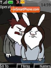 Twilight (with bunnies) tema screenshot