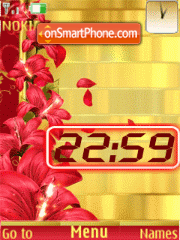 Clock for girls, anim tema screenshot