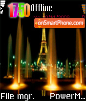 Скриншот темы Eiffel Tower 07