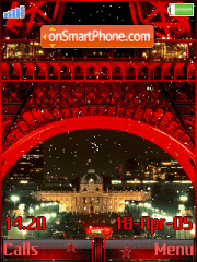 Paris Night Animated tema screenshot
