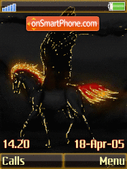 Скриншот темы Black Horse Animated