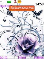 Purple FLower tema screenshot