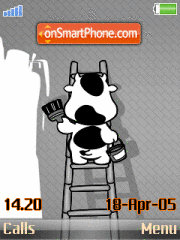 Capture d'écran Orange Cow thème