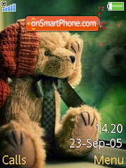Swf Bear Clock Flash Theme-Screenshot