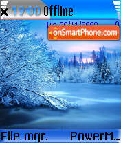 Capture d'écran Winter5 thème