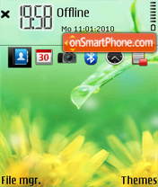 Water Drop 04 tema screenshot