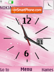 Analog clock, animation theme screenshot