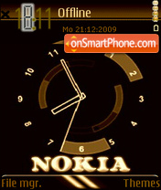 Nokia Clock theme screenshot