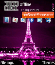 Night In Paris tema screenshot
