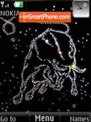 Capture d'écran Taurus, Swarovski crystals, anim thème
