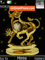 Gold taurus, animat theme screenshot