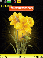 Yellow Flower 01 tema screenshot