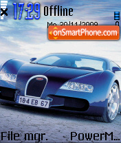 Скриншот темы Bugatti 09