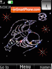 Cancer, Swarovski crystals theme screenshot