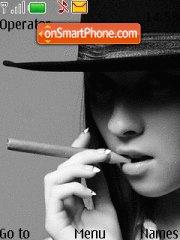 Capture d'écran Smoking Girl 01 thème