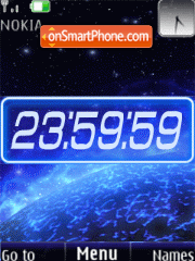 Cosmos clock, anim theme screenshot