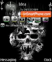 Flaming Scull tema screenshot