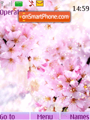 Pink flowers tema screenshot