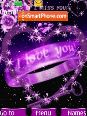 Purpleiloveyou theme screenshot