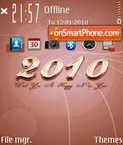 Happy New Year 2010 02 theme screenshot
