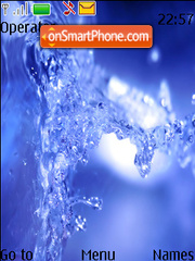 Water Splashes tema screenshot