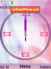 Скриншот темы Analog clock, animat