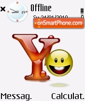 Capture d'écran Yahoo smile thème
