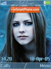 Capture d'écran Avril Lavigne thème