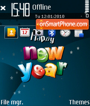 New Year 2010 03 es el tema de pantalla
