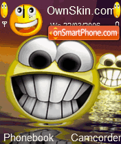 Animated Smile es el tema de pantalla