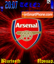 Arsenal tema screenshot