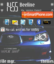 Скриншот темы Subaru