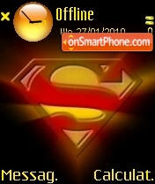 Superman logo tema screenshot