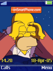 Animated Homer theme screenshot