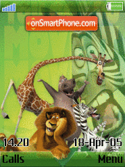 Capture d'écran Madagascar thème