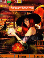 Halloween Witch tema screenshot