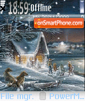 Capture d'écran Winter 10 thème