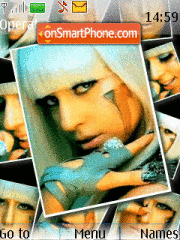 Capture d'écran Lady Gaga thème