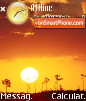 Sunset tema screenshot