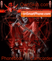 Animated Skull Horror Dead theme screenshot