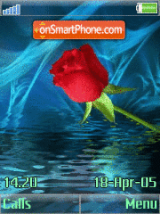 Скриншот темы Red Rose Animated v2