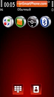Red abstrakt 02 theme screenshot