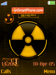 Animated Radiation Signe theme screenshot