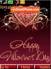 Animated Lovers Day tema screenshot