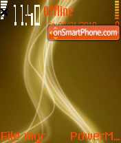 Capture d'écran Gold Lines thème