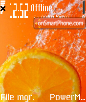 Fantastic Orange tema screenshot